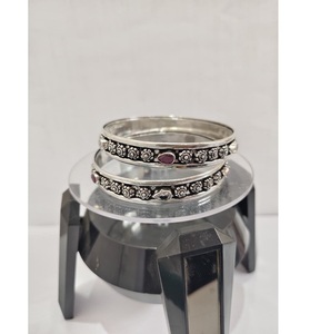 Beautiful Silver Plated <b>Charm</b> <b>Bracelets</b> <b>for</b> Women Refined Ornamental Patterns Stylish Modern Fashion Look India SUMAN SILVER - Product Image 5
