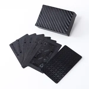 Diamond Water proof Black Spielkarten Poker karten HD Kartenspiel (schwarz) Plastik werbung Poker Goldfolie und Silber folie