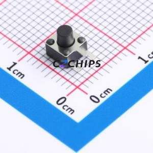 BX-TS-26-45455BSJ Tactile Switch Through hole-3P,4.5x4.5mm Switch Single Pole Single Throw Round Button 2.6N Through Hole - Product Image 1