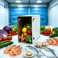 Carton ondulé imperméable pour la livraison de fruits et légumes frais en ferme, emballage à immersion dans la cire pour la chaîne du froid, haute résistance à la compression