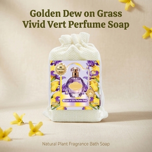 Sapone Profumato Floreale Madam Ranee Vivid Vert, Sapone Naturale con Oli Vegetali per una Pulizia Delicata, Fragranza a Lunga Durata per Viso e Corpo - Product Image 1