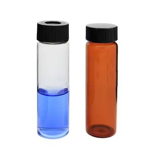 Linlang 40ml 24-400 Class B Amber Glass Storage Vials with PTFE cap