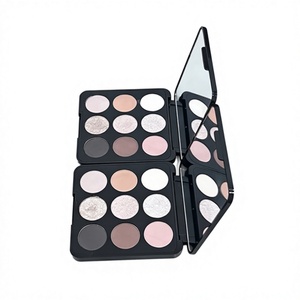 Palette de fards <span class=keywords><strong>à</strong></span> paupières neutres fumés 9 couleurs, fini mat, scintillant, pailleté, taupe, marron, anthracite, kit de maquillage pigmenté <span class=keywords><strong>pour</strong></span> les <span class=keywords><strong>yeux</strong></span>, vente en gros - Product Image 5