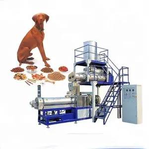 Máquina de fabricación de procesamiento de alimentos para perros totalmente automática, equipo de alimentos para mascotas para perros