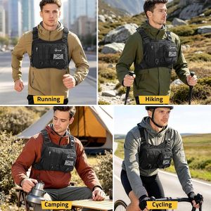 Sac de poitrine CVLIFE, gilet tactique réglable, imperméable, pour course à pied, randonnée, cyclisme, voyage - Product Image 5