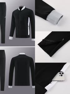 25/26 nuevo estilo de media cremallera de manga larga ropa de fútbol para adultos ropa deportiva de fútbol para entrenamiento de invierno deportes de verano Nombre de impresión Stock - Product Image 2