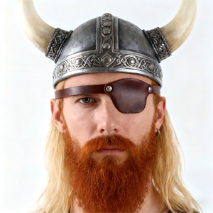Nuevo Parche para Ojo de <span class=keywords><strong>Pirata</strong></span> Medieval Renacentista de Cuero PU, Parches Oculares Individuales, Máscara para Ojo, Disfraces de Halloween, Regalos de Moda - Product Image 2