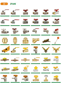 IFAN Brass van bi nữ ren đồng 1/4 "1/2" 3/4 "gas shut-off van bi - Product Image 2