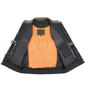 Chaleco de cuero impermeable de diseño personalizado para hombre estilo High Street para la temporada de invierno todos los tamaños precios de fábrica al por mayor ropa exterior - Product Image 6