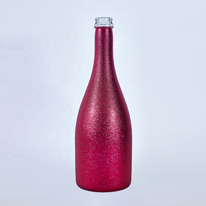 Nuevo gran vientre 750ml oro galvanizado champán vino espumoso botella <span class=keywords><strong>de</strong></span> vidrio alcohólico al por mayor con tipo <span class=keywords><strong>de</strong></span> sellado <span class=keywords><strong>de</strong></span> corcho - Product Image 2