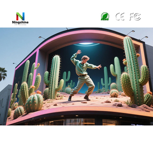 HD 3D p5.7 p6.67 P8 P10 ngoài trời không thấm nước lớn video tường quảng cáo kỹ thuật số LED hiển thị biển quảng cáo Màn hình HDR10 + 5500nits - Product Image 4