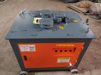 Machine à cintrer les barres d'acier GWH24 avec moteur à engrenages, équipement de cintrage de barres d'armature pour la construction en acier au carbone, haute efficacité