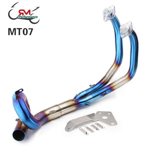 <span class=keywords><strong>MT07</strong></span> Avant Tuyau de <span class=keywords><strong>Silencieux</strong></span> D'échappement de Moto Avant Modifié Tuyau de <span class=keywords><strong>Silencieux</strong></span> D'échappement Pour MT-07 2014 2015 2016 2017 2019 FZ07 - Product Image 2