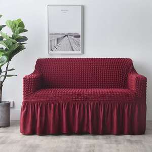 De alta calidad de poliéster liso de protección elástico de asiento <span class=keywords><strong>del</strong></span> sofá cubierta Spandex cubierta <span class=keywords><strong>del</strong></span> sofá - Product Image 4