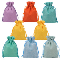 Sac à cordon personnalisé en toile de jute, lin, nylon, mousseline, pour emballage, sac anti-poussière pour chaussures
