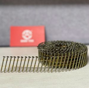 Clavos en rollo de acero galvanizado de 2.1x32mm, resistentes a la intemperie, para venta al por mayor de fábrica, con vástago de tornillo y alambre, para 15 grados - Product Image 1