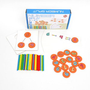 Jouets éducatifs en bois <span class=keywords><strong>pour</strong></span> enfants, aides pédagogiques mathématiques, puzzle, <span class=keywords><strong>jeu</strong></span> d'apprentissage des mathématiques, <span class=keywords><strong>jeu</strong></span> <span class=keywords><strong>de</strong></span> division des <span class=keywords><strong>nombres</strong></span> - Product Image 1