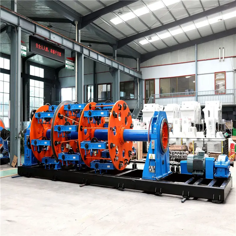 New Design Steel Wire Mesh Armouring Machine Single Wire Dia.1-4mm Cable Armored Twisting Machine