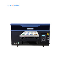 Imprimante UV DTF à plat 3D TPU TUCAN, automatique, 600 mm, 3 têtes I3200 I1600, système d'impression de patchs, logos et badges