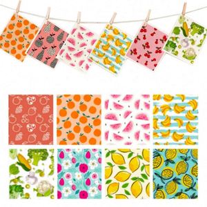Chiffon de cuisine suédois réutilisable en cellulose, écologique, au design personnalisé, motif citron, en stock, vente chaude - Product Image 2