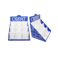Safkeka — présentoir en carton à 3 niveaux, présentoir pour au détail en carton, présentoirs pour calculatrice, 28 pièces