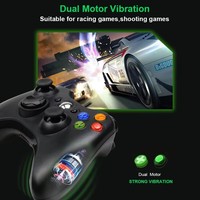 Mando de Juego USB con Cable para PC X360, Gatillos Sensibles a la Vibración Doble, 360 °   Joystick para Simulador de Arcade, Juegos en Línea para un Jugador