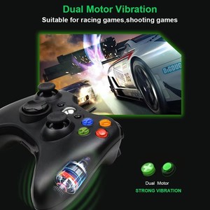 เกมแพดแบบมีสาย USB สำหรับพีซี <span class=keywords><strong>X360</strong></span> พร้อมระบบสั่นคู่ ปุ่มทริกเกอร์ไวต่อการสัมผัส 360 องศา °   จอยสติ๊กสำหรับเกมจำลองอาร์เคดแบบเล่นคนเดียวออนไลน์ - Product Image 5