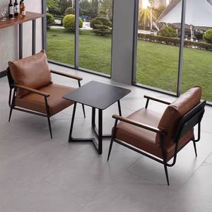 <span class=keywords><strong>Fauteuil</strong></span> moderne Zinus Ada Silla Grande 79x68x79 bleu marine avec structure en métal et rembourrage en mousse déchiquetée, meubles de salon - Product Image 2