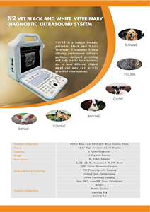 Sistema de Diagnóstico por Ultrasonido Veterinario Portátil en Blanco y Negro USMILEPET Máquina de Ultrasonido para Clínicas Veterinarias - Product Image 4