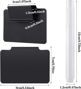 Basket <strong>Labels</strong> Clip on for Pantry Organization and Storage Baskets <strong>Bin</strong> <strong>Labels</strong> Black <strong>Bin</strong> Clip <strong>Labels</strong> for Baskets - Product Image 4