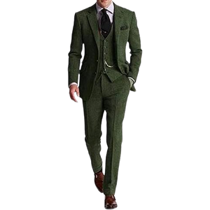 Custom Style oder Logo Herren bekleidung Hochwertiges 3-teiliges Anzug-Set Business Fashion Hochzeit Blazer Mantel Weste Hose Plus Größen - Product Image 3