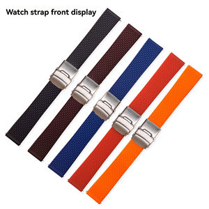<span class=keywords><strong>Bracelet</strong></span> de <span class=keywords><strong>montre</strong></span> en silicone étanche 18mm 20mm 22mm 24mm avec <span class=keywords><strong>boucle</strong></span> déployante, bracelets de <span class=keywords><strong>montre</strong></span> en caoutchouc - Product Image 1