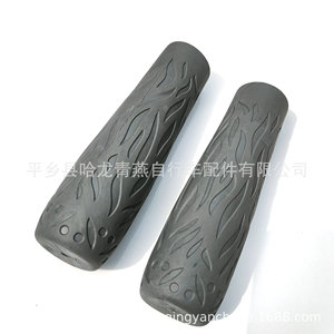 Poignées de guidon de vélo 22,2 mm TPR antidérapantes grises pour VTT - Product Image 3