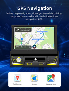 Bqcc 1din 7 "HD IPS Android 13 có thể thu vào màn hình xe máy nghe nhạc Carplay <span class=keywords><strong>GPS</strong></span> Wifi BT mirrorlink RDS USB sạc nhanh 9706-j - Product Image 5