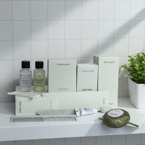 Conjunto de Amenidades de Hotel de Luxo Descartáveis de Alta Qualidade, <span class=keywords><strong>Kit</strong></span> Dental, Kits de Higiene Pessoal, Caixa de Papel com Logotipo Personalizado, Marca OEM para Hotéis - Product Image 1