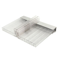 Plaque alvéolaire en polycarbonate en forme de U - Design moderne pour usage hôtelier, durable avec protection UV, épaisseur 8-30 mm