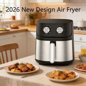 Nouvelle Conception 2026 Friteuse à Air Électrique 5,5L 1500W avec Surface Brossée, Grille Amovible et Protection Contre la Surchauffe pour Usage Domestique et Hôtelier, Garantie 1 An - Product Image 6