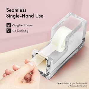 Dispensador de Acrílico Moderno para Escritorio, Soporte Resistente para Suministros de Oficina, Recargable, para Manualidades en el Hogar y la Escuela - Product Image 3