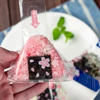 Sacs d'emballage en gros pour Onigiri, Kimbap de style japonais, rouleaux de riz triangulaires à double couche, résistants au micro-ondes et à déchirure facile