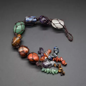 Natural Gemstone <b>Car</b> Pendant Handwoven Engraved Crystal Stone Charm Multi Color Hanging <b>Ornament</b> - Product Image 1
