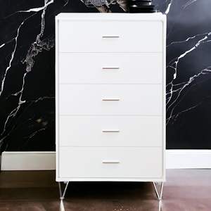 DB Deoss White Finish Chest <b>Storage</b> <b>Drawers</b> - Product Image 4
