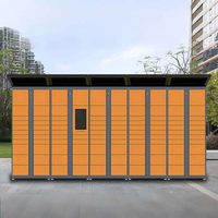 Sistema de Casilleros Inteligentes para Paquetes, Impermeables y para Exteriores, Gabinete de Almacenamiento Electrónico para Entrega de Paquetes, para la Seguridad de Comunidades de Apartamentos