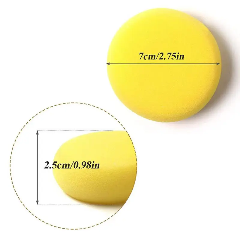 Round Sponges 1pcs 2.75inch Yellow Painting Sponges Sponges for Art   Craft Pottery Clay Pottery Clay Cleaning Ceramics Wall
