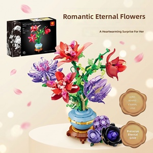 <span class=keywords><strong>Bouquet</strong></span> <span class=keywords><strong>de</strong></span> briques en plastique à succès – Décoration éternelle, jouet d'assemblage anti-stress DIY, ensemble <span class=keywords><strong>de</strong></span> 40 pièces, thème animaux et nature, pour les 14 ans et plus - Product Image 4