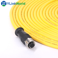 Connecteur de câble de moulage personnalisé ip67 ip68 m12 m8 étanche 3 broches 4 broches 5 broches 6 broches 8 broches 12 broches 17 broches