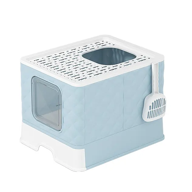 New creative fully enclosed cat litter box splash-proof cat toilet for sale