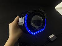 Cache-LED haute luminosité de 2,5 et 3 pouces pour lentilles de projecteur, caches blancs RGB pour lentilles de phares Bi-LED Xénon pour BMW