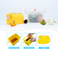 Sac à collation réutilisable personnalisé de 750ml pochette de stockage des aliments en silicone pochette conteneur alimentaire étui en silicone multifonction sacs de stockage