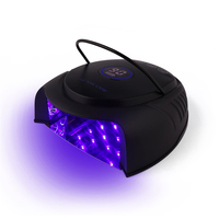 Équipement de salon de manucure Lampe à ongles LED UV sans fil 64w Rechargeable Meilleur sèche-ongles en gel Pro Noir
