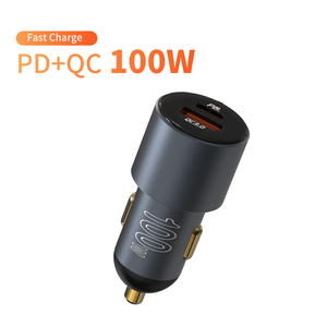 Chargeur de voiture USB C <span class=keywords><strong>en</strong></span> métal, adaptateur d'alimentation de voiture USB-C et USB-A 100W PD/QC rapide pour iPhone, <span class=keywords><strong>iPad</strong></span>, Galaxy S25 - Product Image 6